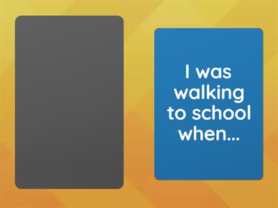 Past simple and past continuous (when/while)