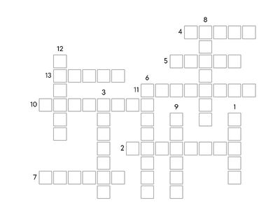 General Crossword for Mr. Patria's class