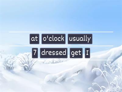 Present Simple - correct order