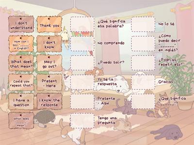 Inglés 1. Classroom language