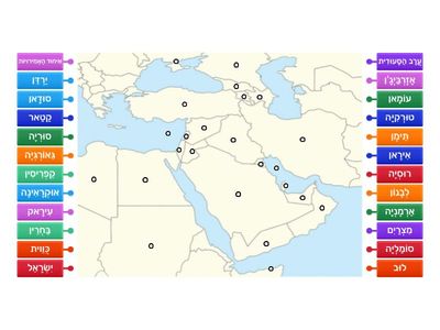 מפת המזרח התיכון למתקדמים