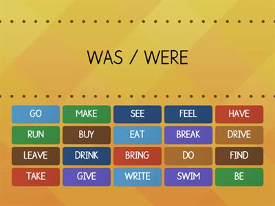 Irregular verbs (Past Simple) 1
