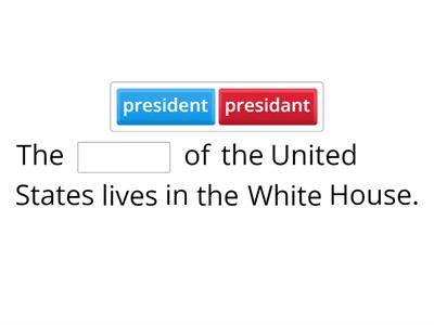 Terrence sentences -ant/-ance + -ent/-ence
