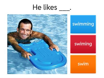 Like/ love/ hate/ enjoy  + ing