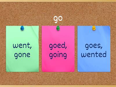 irregular verbs quiz