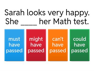 Modal Verbs for probability in the past