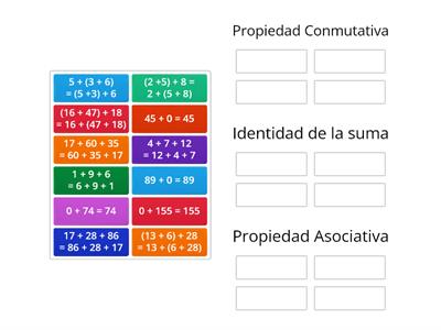 Propiedades de la suma