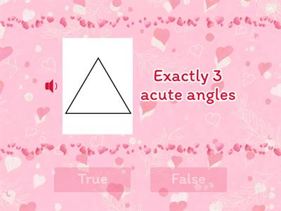 Attributes of Shapes True or False