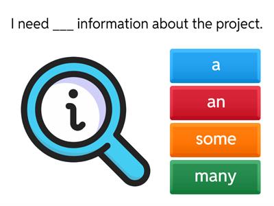 Countables and Uncountables - Business English Grammar Quiz