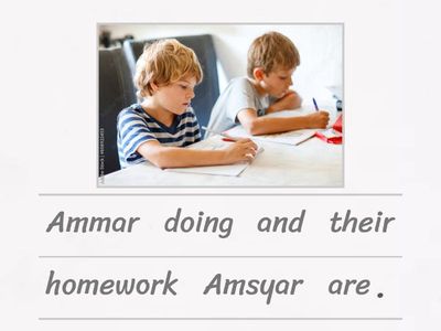 English Year 3 - Rearrange Sentences