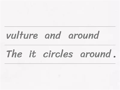 Grade 5 - The Griffon Vulture (unjumble) 