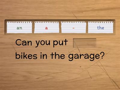 Articles "a", "an", "the" (4)