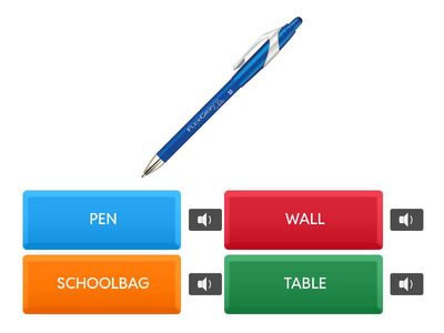 SCHOOL OBJECTS (con audio)