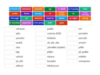 Go for it 6 prepositions