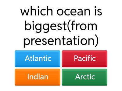 quiz oceans(from presentation)