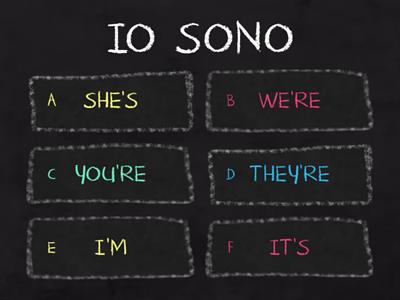  TO BE (affermative contracted form)