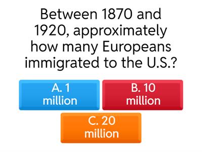 Lesson 15: Immigration and Urbanization