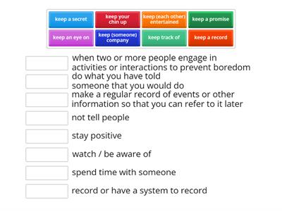 B2.1 Expressions with 'keep'