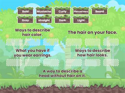 Describing appearance.