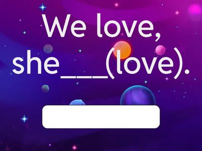 Present simple he- she- it