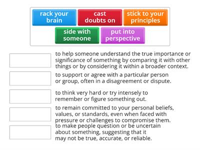  thnking and learning / collocations