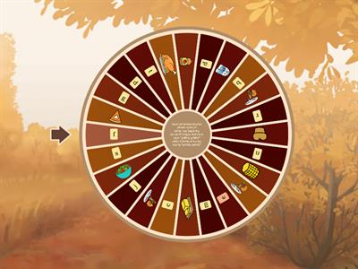 Thanksgiving Fun Phonics Wheel K week 8