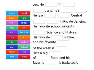 Complete the text with the missing words