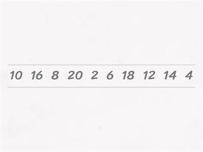 Skip counting by 2, 5, and 10