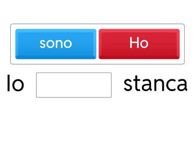 I verbi essere e avere