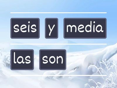 2.1 Telling Time Unjumble