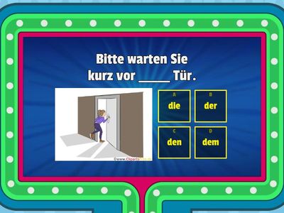 Wechselpräpositionen-Training -- Akkusativ oder Dativ?