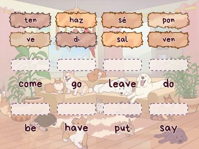 irregular  affirmative tú commands