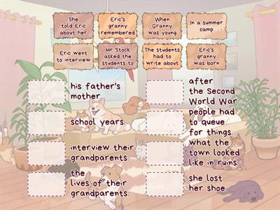 ILE 4 Unit 4-  History assignment.  ex.6 p 26 Match the parts of sentences.