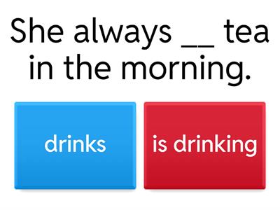 Present simple vs continuous