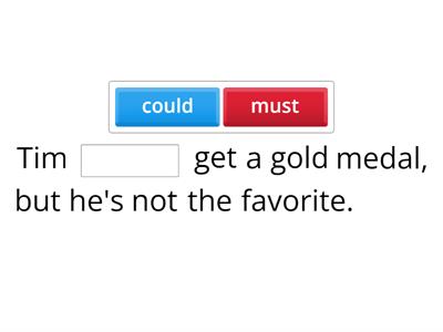 Modals 1 - Fill in the gaps