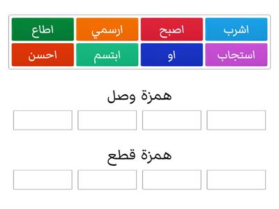 مراجعة سريعة على همزتي الوصل والقطع - لغتي رابع - مهارة التمييز بين الهمزتين