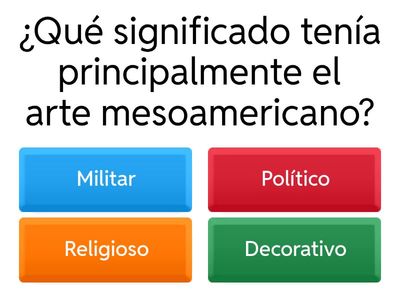 Cuestionario guia de estudio Arte 2 sec 