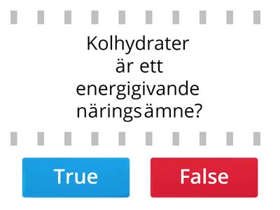 Kolhydrater- Rätt eller fel? 