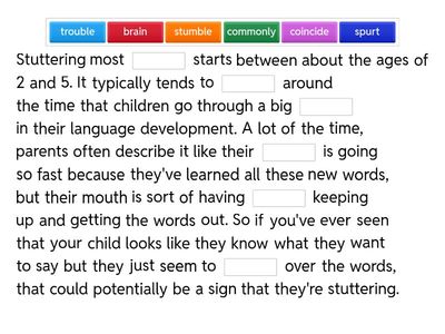 Stuttering in children