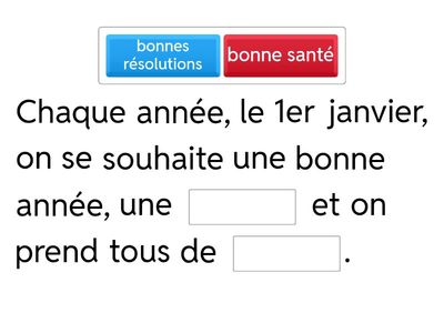 Les bonnes résolutions