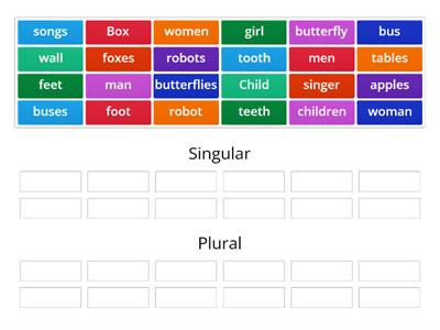 Singular plural