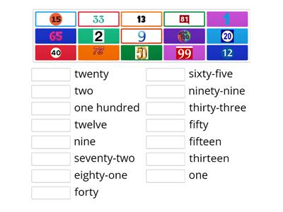 Numbers (1-100) - Match (Pop 2)