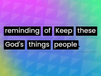 2 Timothy 2 : 14 - 16