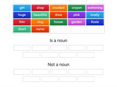 Noun sorting
