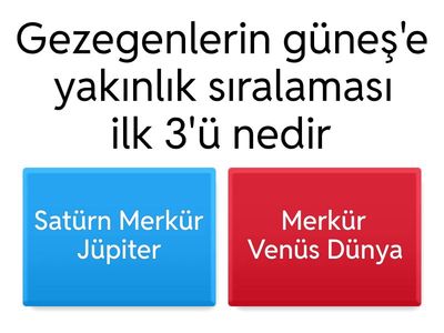 karışık fen soruları 6 sınıf