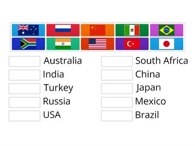 Flag and countries - YS3 unit 9A