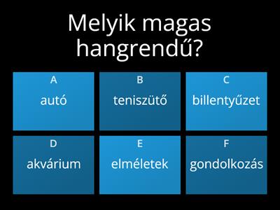 Magánhangzók csoportosítása, hangrend 5.osztály