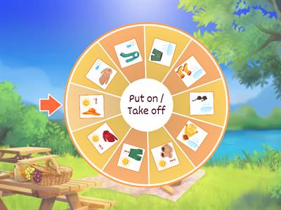 clothes, put on/take off