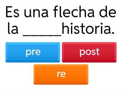 Actividad de Prefijos para 4º de EP