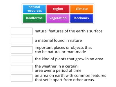 USA Regions Vocabulary